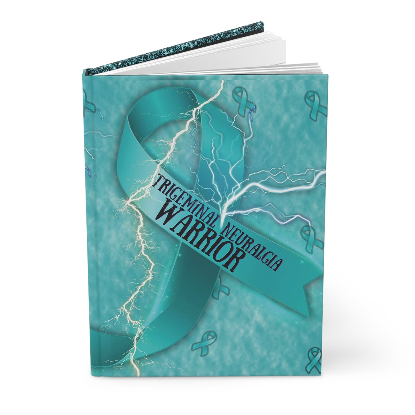 Trigeminal Neuralgia Warrior Teal Ribbon Hardcover Journal
